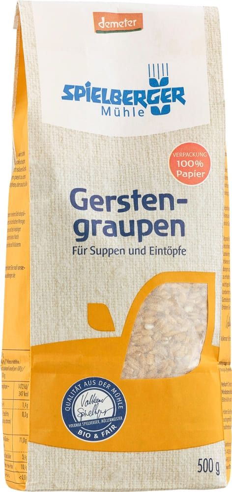 Spielberger - Gerstengraupen 4 Stück zu 500 g