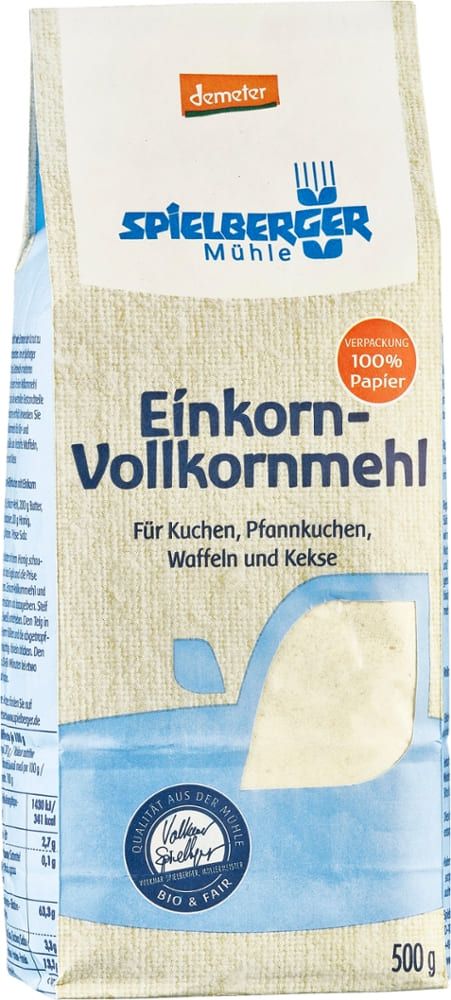 Spielberger - Einkorn-Vollkornmehl 4 Stück zu 500 g