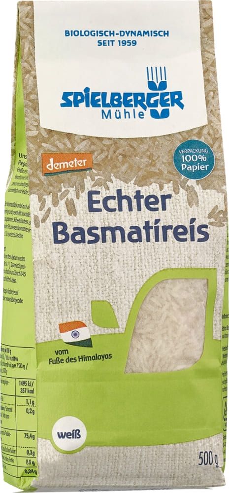 Spielberger - Echter Basmatireis 4 Stück zu 500 g