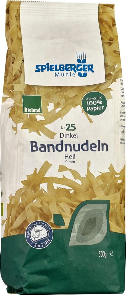 Spielberger - Dinkel Bandnudeln hell 8 Stück zu 500 g