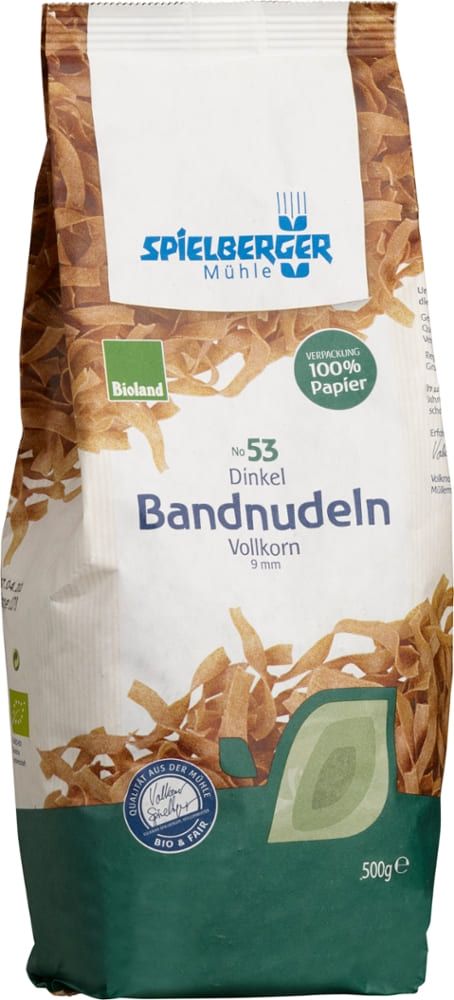 Spielberger - Dinkel Bandnudeln Vollkorn 8 Stück zu 500 g