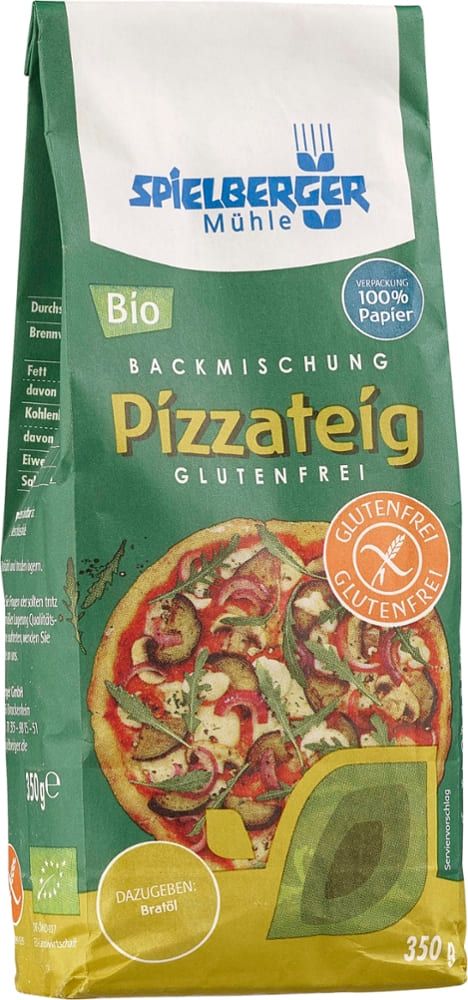 Spielberger - Pizzateig glutenfrei 4 Stück zu 350 g