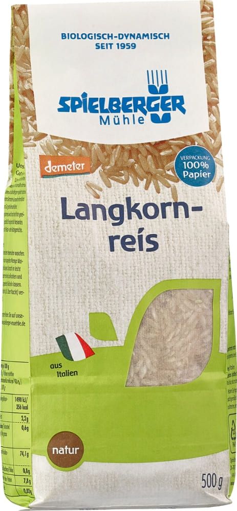 Spielberger - Langkornreis 4 Stück zu 500 g