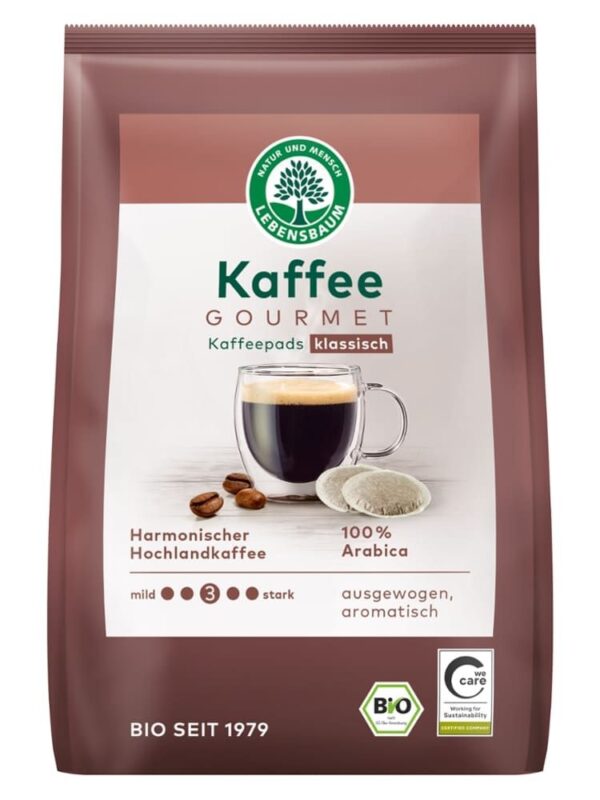 Kaffee Gourmet Kaffeepads klassisch Lebensbaum