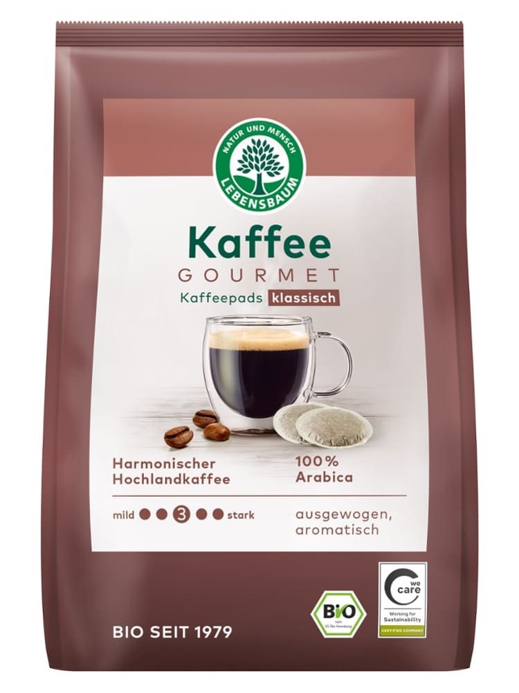 Lebensbaum - Kaffee Gourmet Kaffeepads klassisch