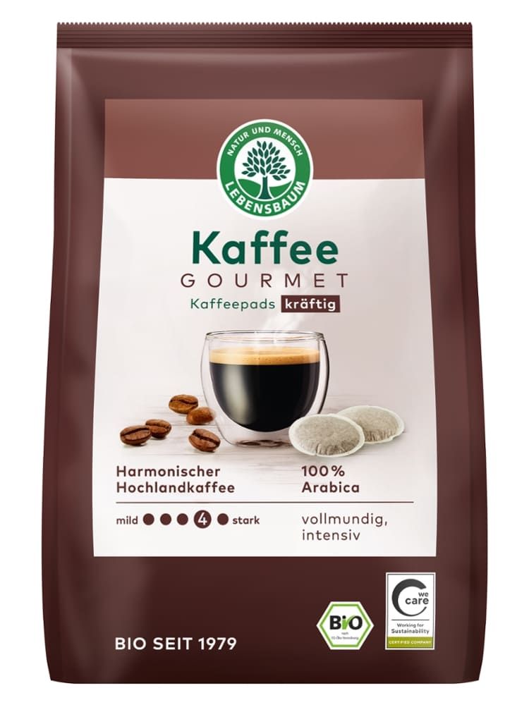 Lebensbaum - Kaffee Gourmat Kaffeepads kräftig 5 Stück zu 126 g