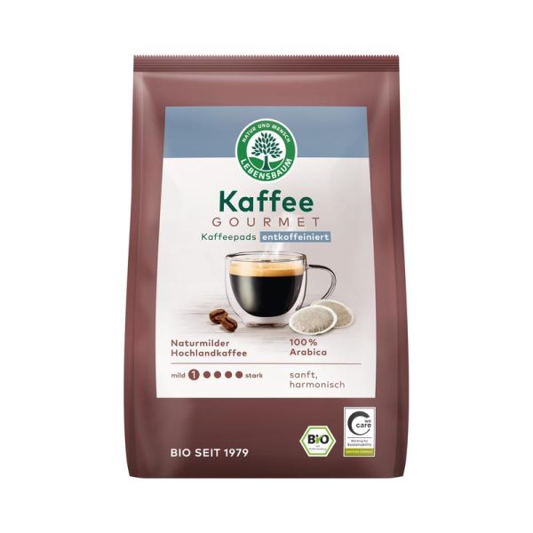 Kaffee Gourmet Kaffeepads entkoffeiniert