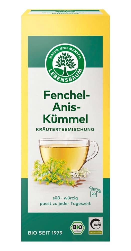 Lebensbaum - Fenchel-Anis-Kümmel Teebeutel 8 Stück