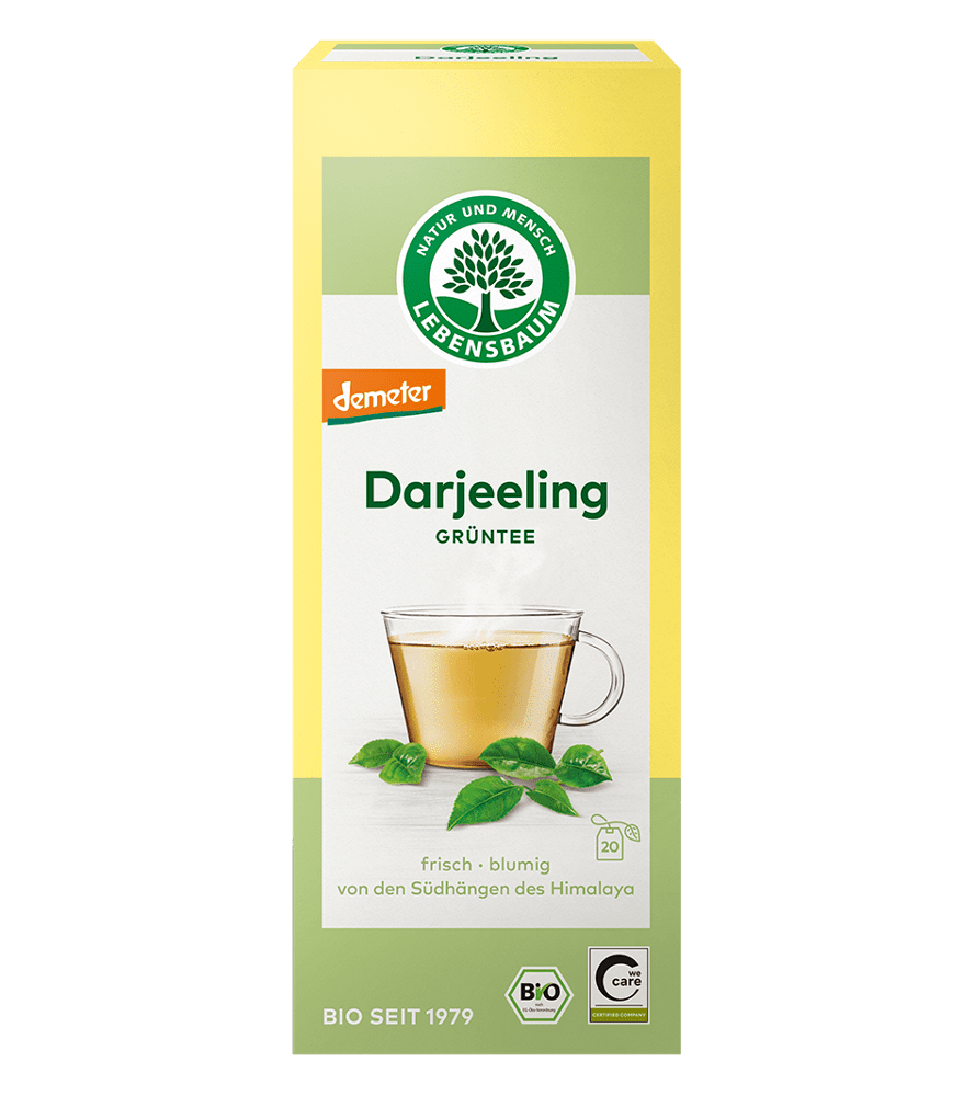 Lebensbaum - Darjeeling Grüntee Teebeutel 8 Stück