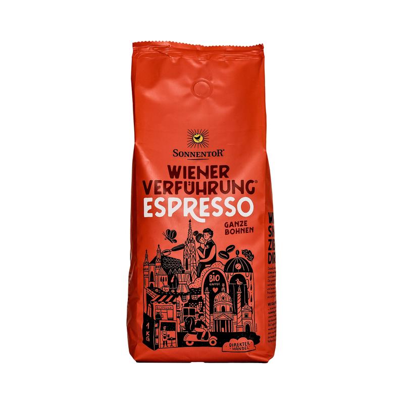 Wiener Verführung Espresso ganze Bohnen Sonnentor