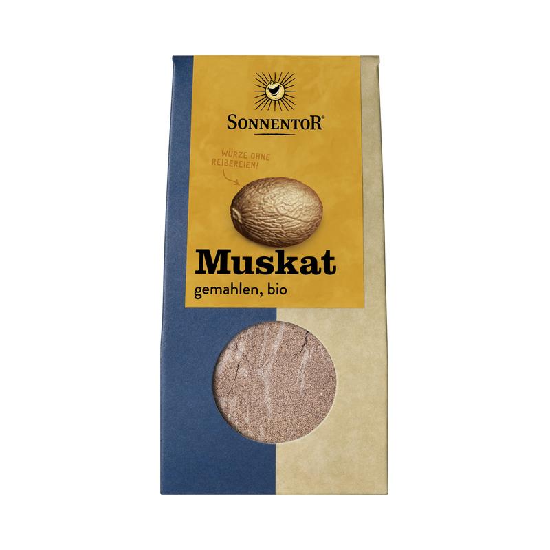 Muskat gemahlen Sonnentor