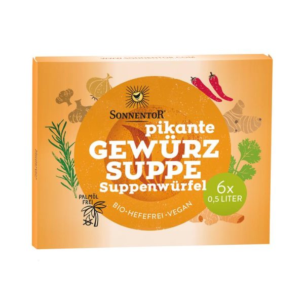 pikante Gewürzsuppe Suppenwürfel Sonnentor