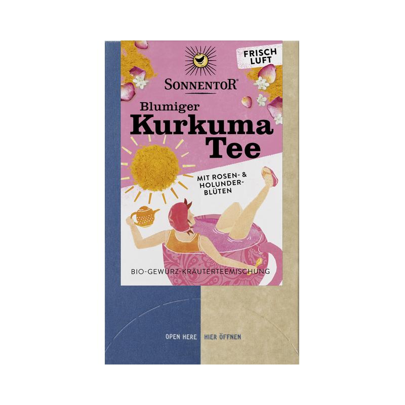 Blumiger Kurkuma Tee Sonnentor
