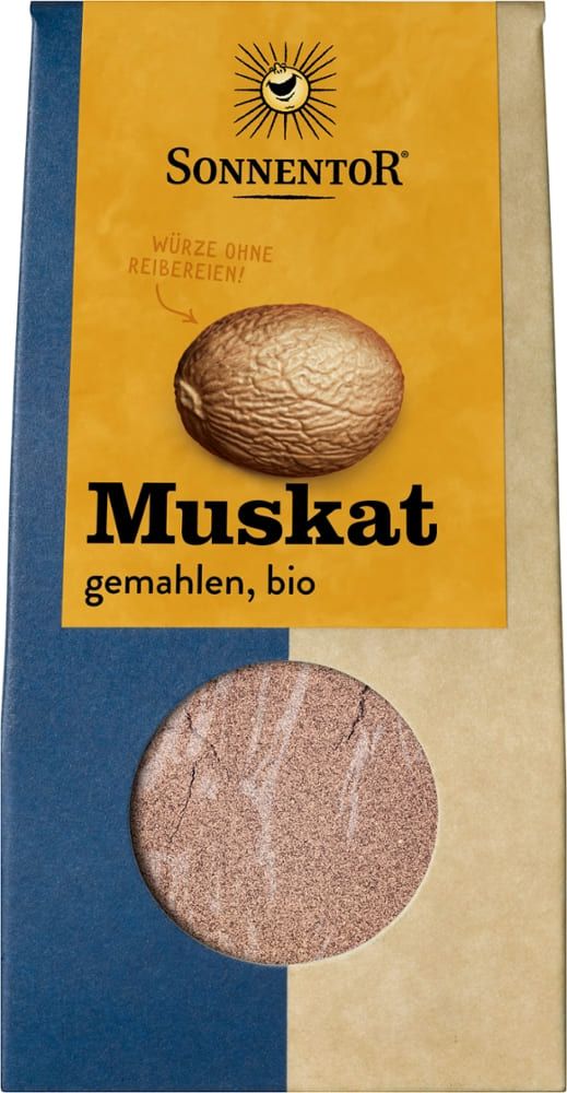 Muskat gemahlen Sonnentor