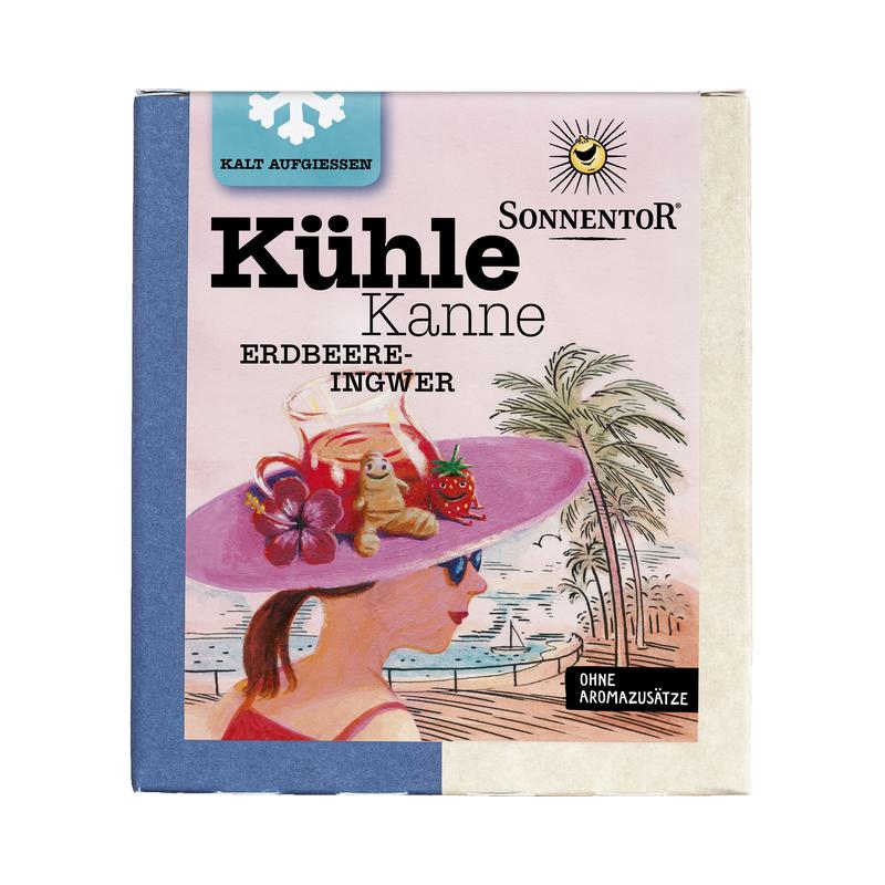 Kühle Kanne Erdbeer-Ingwer Sonnentor
