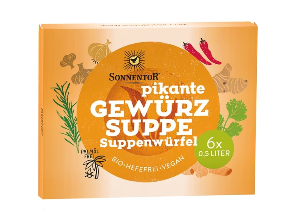 Sonnentor - pikante Gewürzsuppe Suppenwürfel 