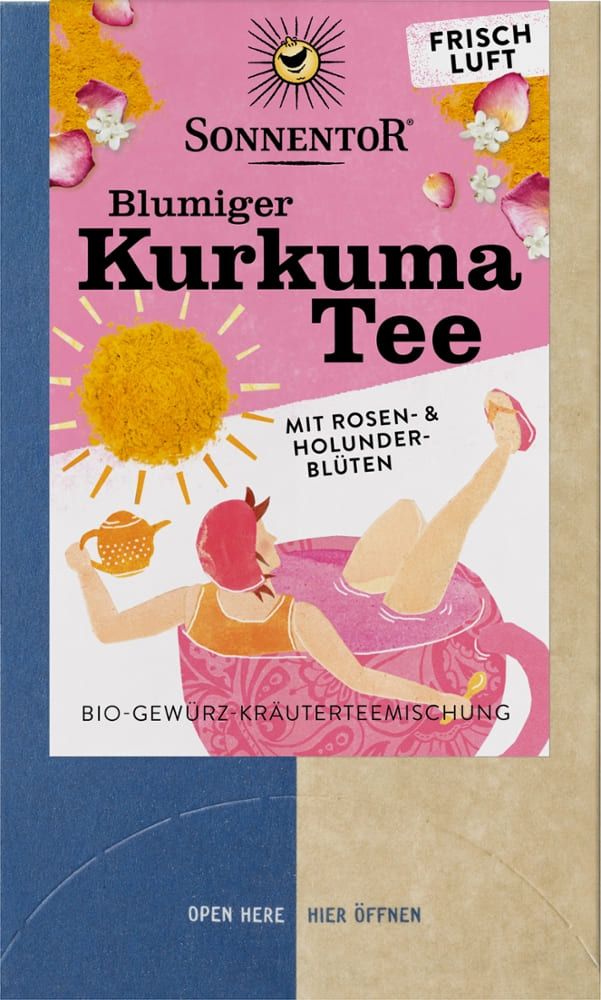 Sonnentor - Blumiger Kurkuma Tee Teebeutel 6 Stück