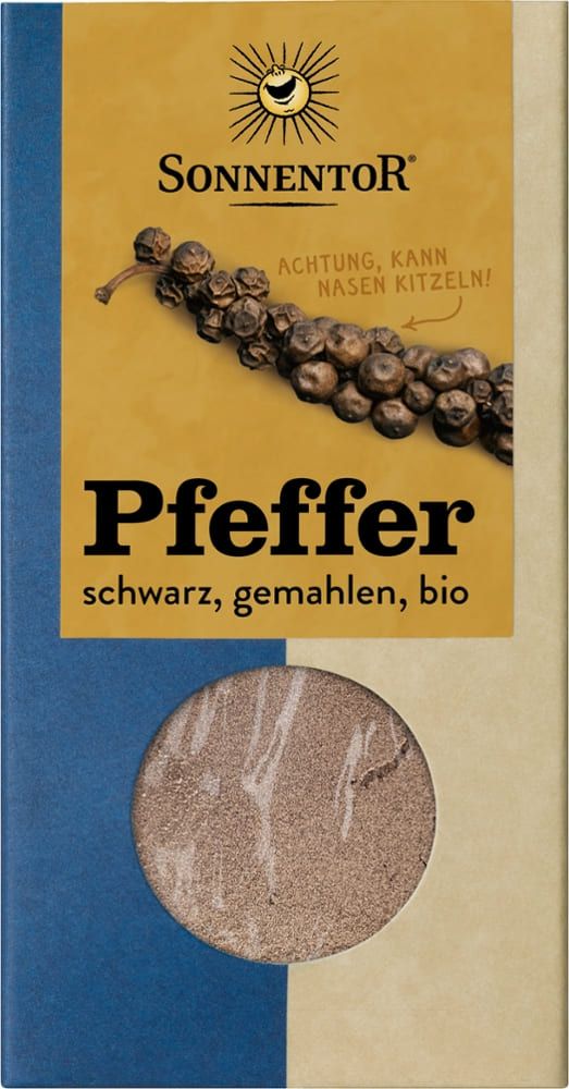 Sonnentor - Pfeffer schwarz gemahlen 6 Stück zu 50 g