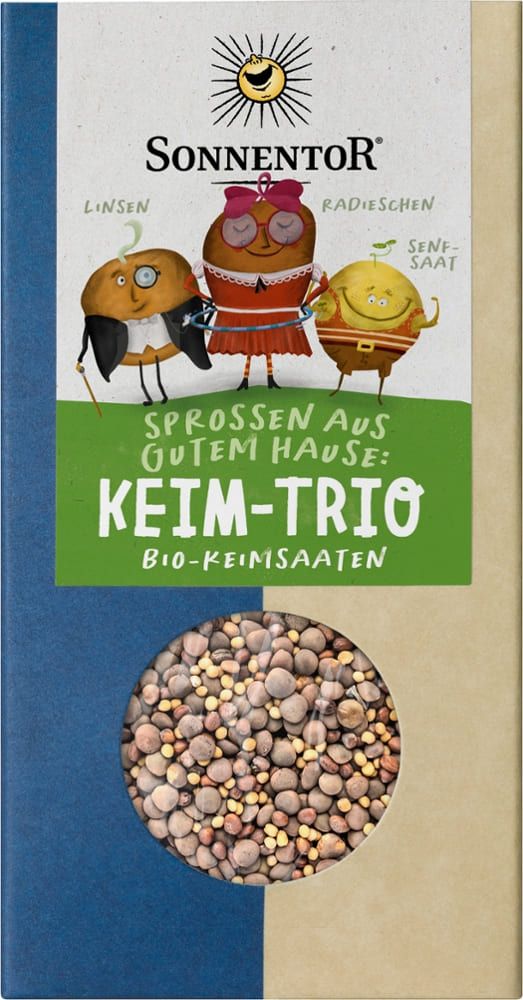 Sonnentor - Keim-Trio Bio-Keimsaaten 6 Stück zu 120 g