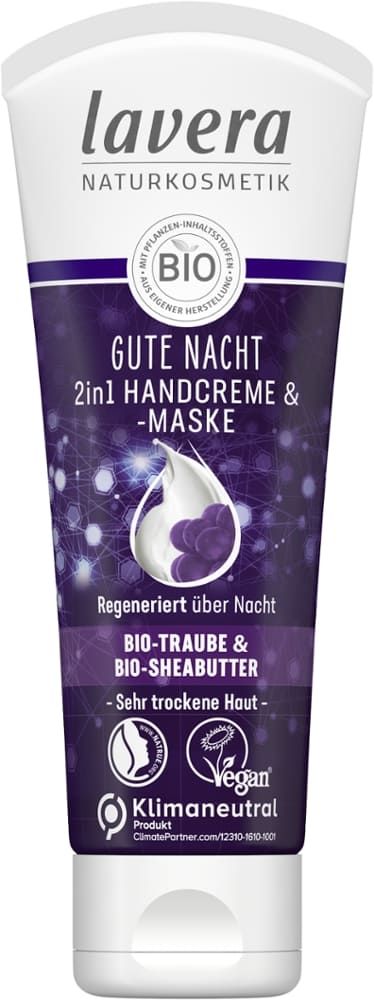 Lavera - Gute Nacht 2in1 Handcreme & -Maske