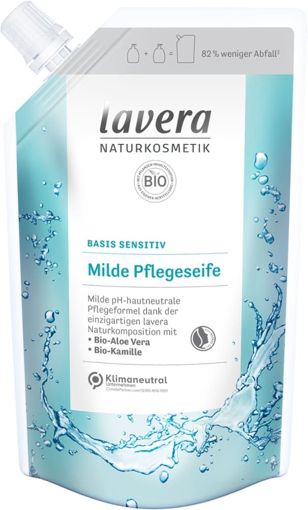 Lavera - Basis Sensitiv Milde Pflegeseife 6 Stück zu 500 ml