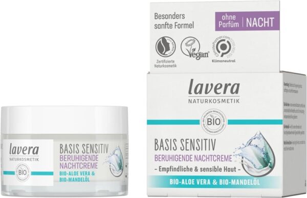 Basis Sensitiv Beruhigende Nachtcreme Lavera