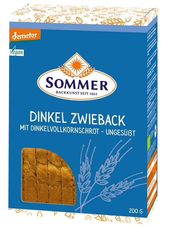 Dinkel Zwieback ungesüßt Sommer