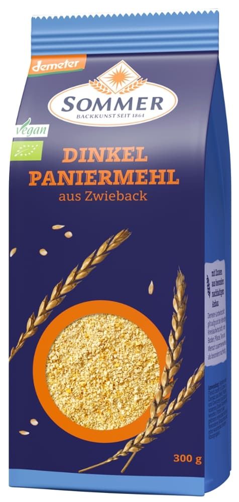 Sommer - Dinkel Paniermehl 6 Stück zu 300 g