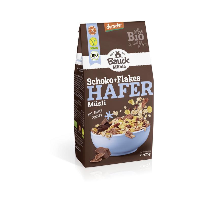 Schoko+Flakes Hafer Müsli Bauck Mühle