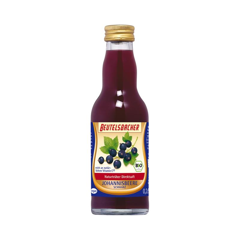 Beutelsbacher - Johannisbeer Saft 12 Stück zu 200 ml (inkl. Pfand für Flaschen und Kiste)