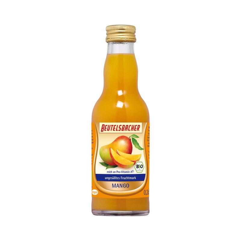 Beutelsbacher - Mango Saft 12 Stück zu 200 ml (inkl. Pfand für Flaschen und Kiste)
