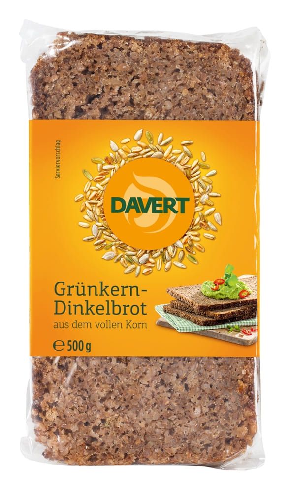 Davert - Grünkern-Dinkelbrot 7 Stück zu 500 g