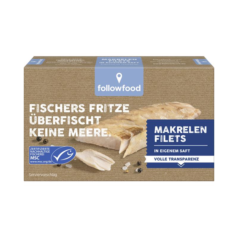 Followfood - Makrelen Filets 12 Stück zu 125 g