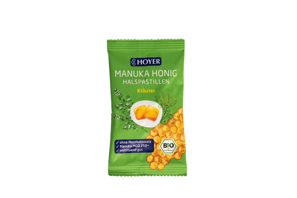 Manuka Honig Halspastillen Kräuter Hoyer