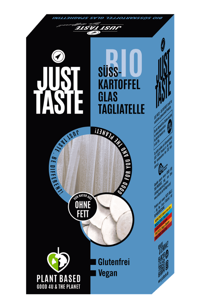 Just Taste Süsskartoffel GlasTagliatelle