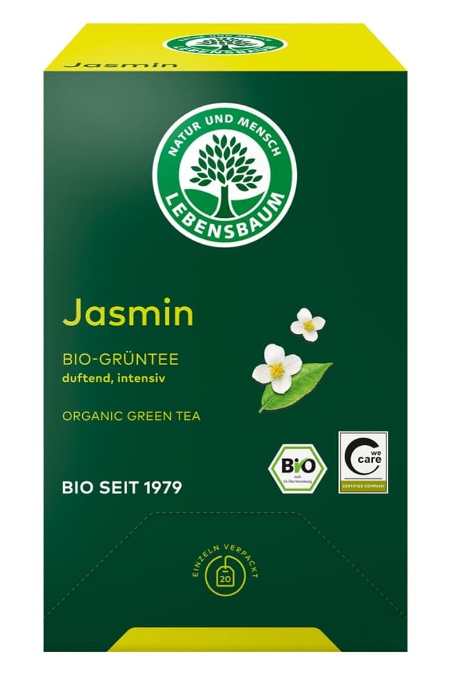 Lebensbaum - Jasmin Bio-Grüntee Teebeutel