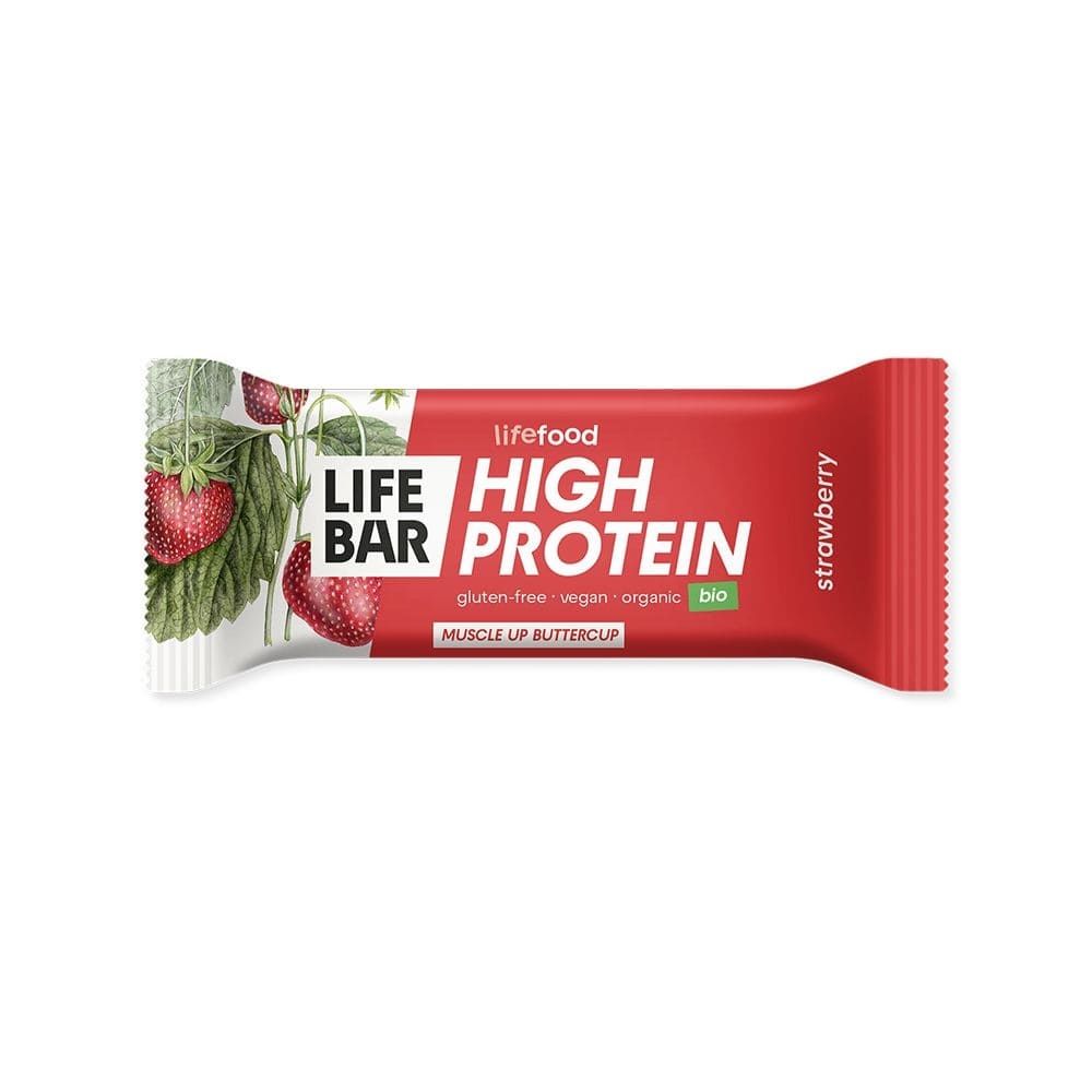 Lifefood - Lifebar High Protein strawberry 15 Stück zu 40 g