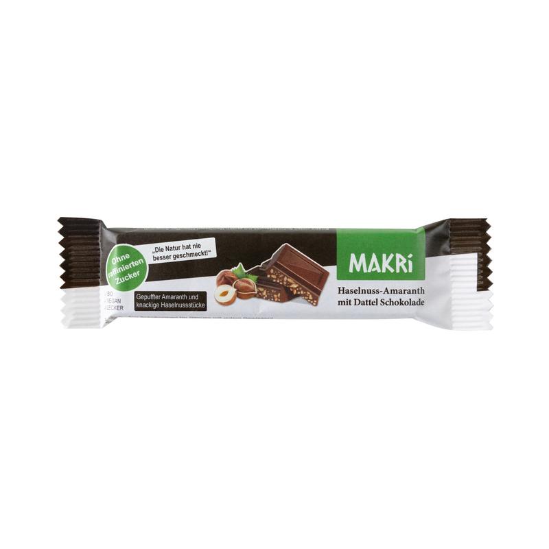 Haselnuss-Amaranth mit Dattel Schokolade Makri