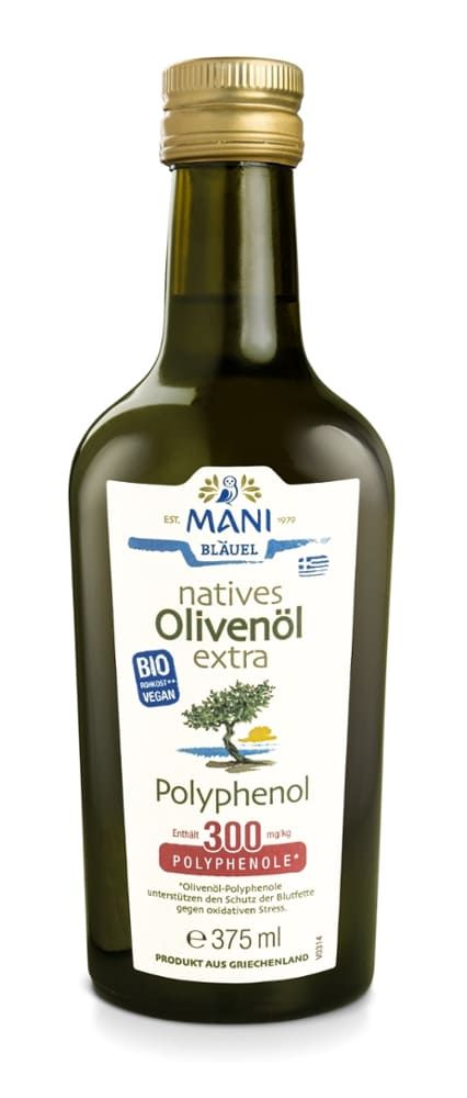 Mani - Natives Olivenöl extra Polyphenol 6 Stück zu 375 ml