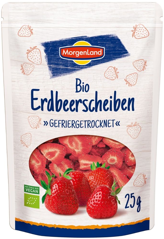 Morgenland - Bio Erdbeerscheiben gefriergetrocknet 7 Stück zu 25 g