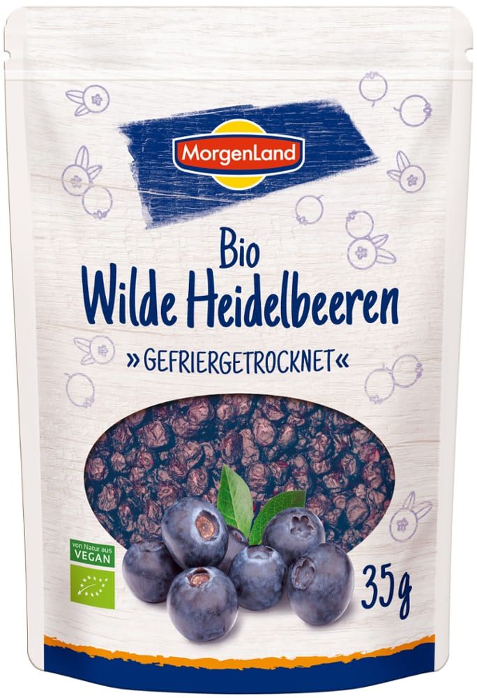 Morgenland - Bio Wilde Heidelbeeren gefriergetrocknet 9 Stück zu 35 g