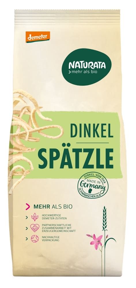 Naturata - Dinkel Spätzle 9 Stück zu 500 g