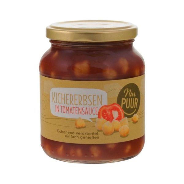 Kichererbsen in Tomatenauce Nur Puur