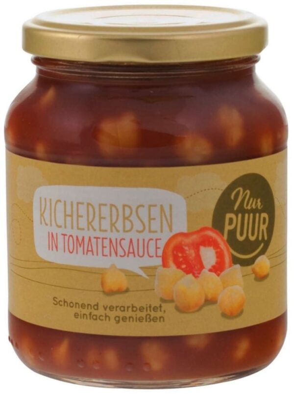 Kichererbsen in Tomatenauce Nur Puur