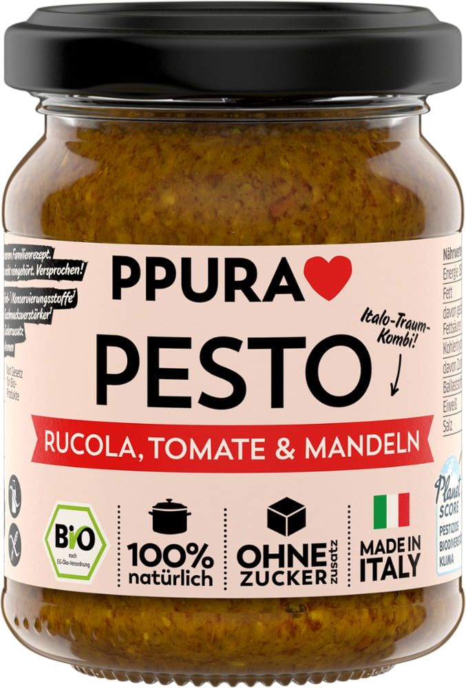 PPURA - Pesto Rucola, Tomate & Mandeln 6 Stück zu 120 g