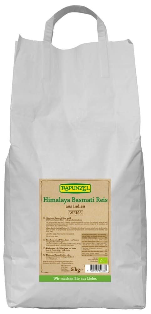 Rapunzel - Himalaya Basmati Reis weiss 2 Stück zu 5 kg