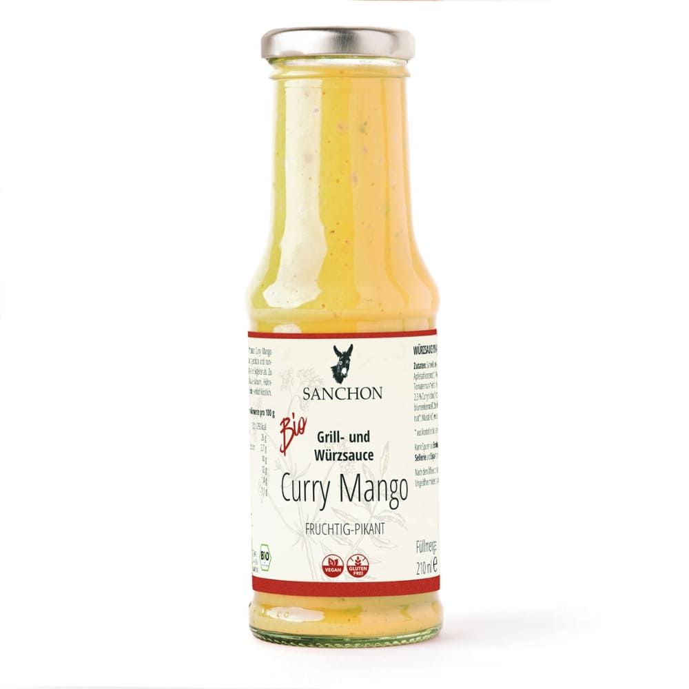 Sanchon - Grill- und Würzsauce Curry Mango 6 Stück zu 210 ml