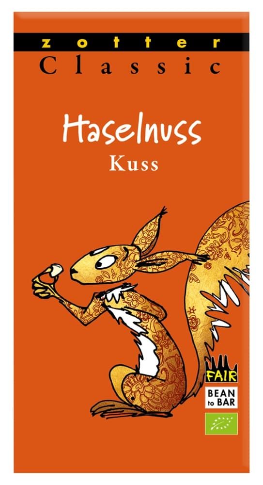 Zotter Schokolade - Haselnuss Kuss