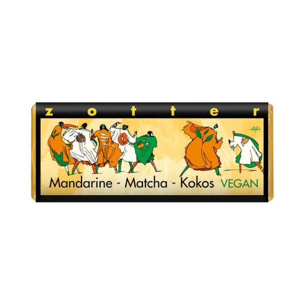 Mandarine-Matcha-Kokos vegan Zotter