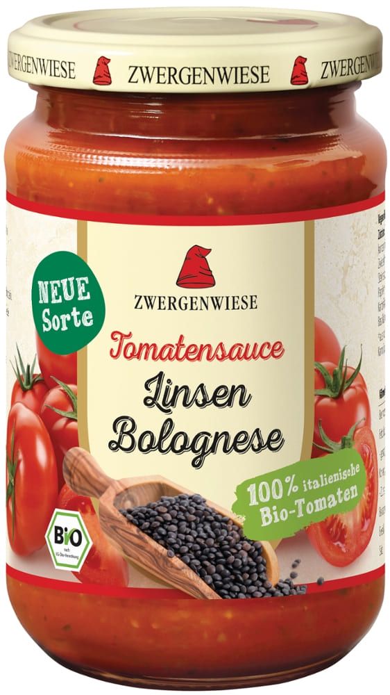 Zwergenwiese - Tomatensauce Linsen Bolognese